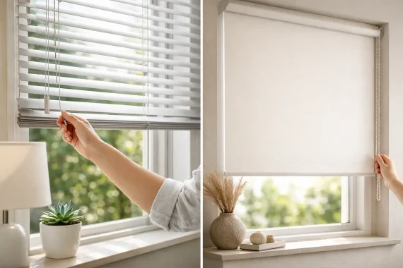 Venetian Blinds vs Roller Blinds