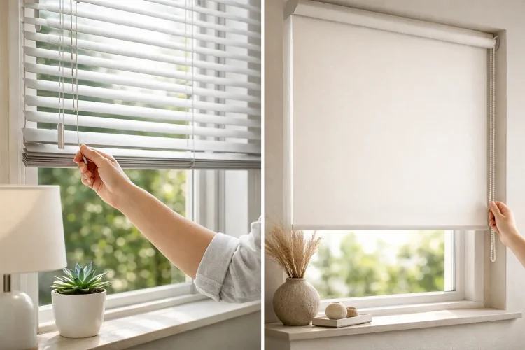 Venetian Blinds vs Roller Blinds