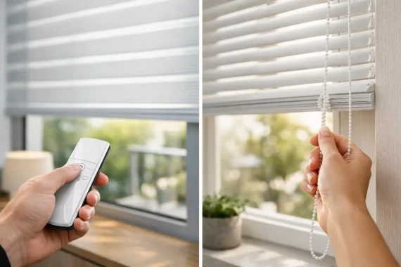 Motorised Blinds vs Manual Blinds