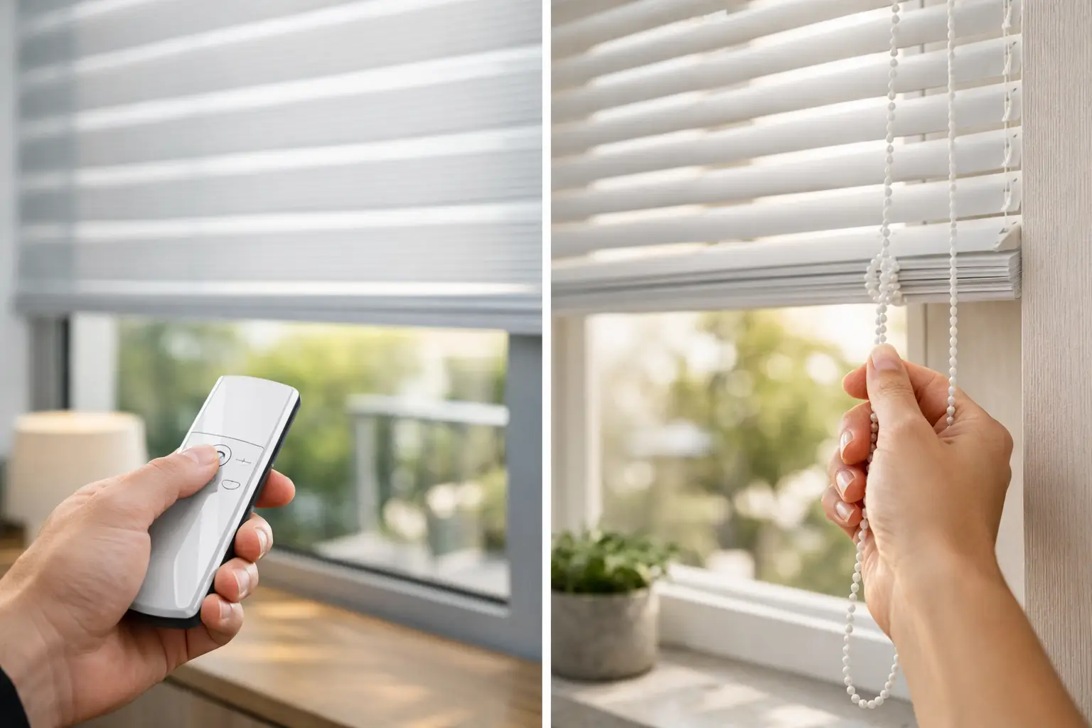 Motorised Blinds vs Manual Blinds
