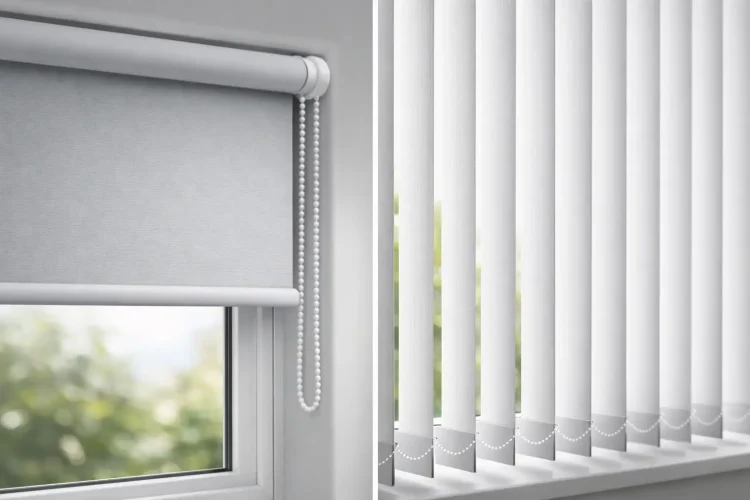 Roller Blinds vs Vertical Blinds